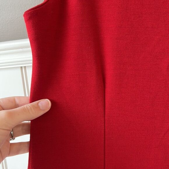 ALFRED SUNG Red Sheath Dress Size Small - Picture 3 of 10